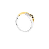 Zlatý prsteň BLESS so zafírom