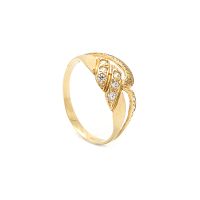 Zlatý prsteň CLIANTHA so zirkónmi