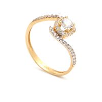Zlatý zásnubný prsteň KIMIMELA