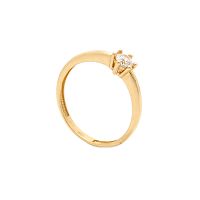 Zlatý zásnubný prsteň NELLI
