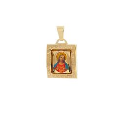 Medailón Ježišovo Božské Srdce zo žltého zlata