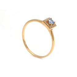 Zlatý dámsky prsteň SAMANTA blue