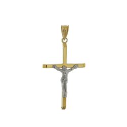 Zlatý prívesok krížik s Ježišom