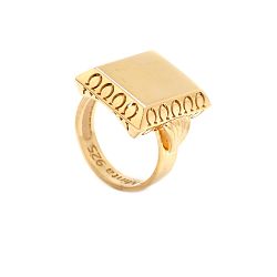 Zlatý veľký prsteň EHNER