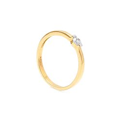 Zlatý zásnubný prsteň TAMIA
